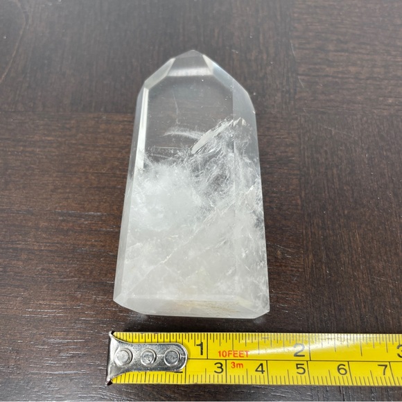 Clear Quartz Point Polished Standing Healing Stone - Picture 14 of 14